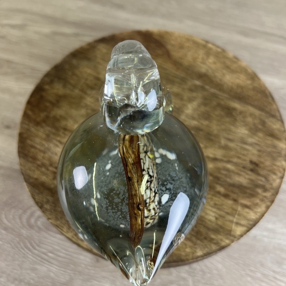 VTG Murano Style Hand Blown Glass Bird Pelican Paperweight 5" - Colorful Belly - Picture 6 of 12